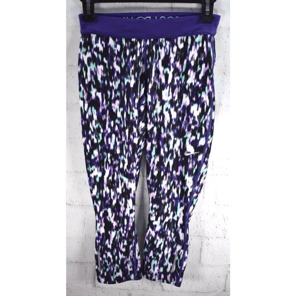 📦 NEW Women Size Small NIKE Dri-Fit Relay Cropped Running Tights 744773-582 - Picture 3 of 8